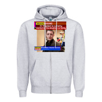 Heather Grey daniel larson monitoring the situation   vintage Zipper Hoodie - lanVoArt