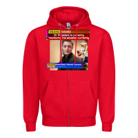 Red daniel larson monitoring the situation   vintage Zipper Hoodie - lanVoArt