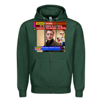 Sports Green daniel larson monitoring the situation   vintage Zipper Hoodie - lanVoArt