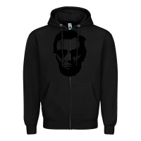 Black cool abe lincoln with aviator sunglasses black Zipper Hoodie - lanVoArt