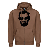 Chestnut cool abe lincoln with aviator sunglasses black Zipper Hoodie - lanVoArt