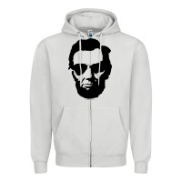Cool Abe Lincoln With Aviator Sunglasses Black Zipper Hoodie | Teevron