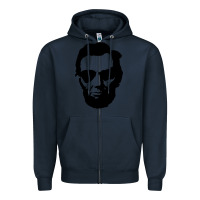Navy cool abe lincoln with aviator sunglasses black Zipper Hoodie - lanVoArt