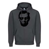 Smoke cool abe lincoln with aviator sunglasses black Zipper Hoodie - lanVoArt