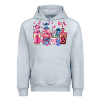 Heather Grey breast cancer stitch coffee cups Urban Hoodie - AdoDesignShop