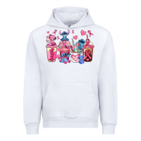 White breast cancer stitch coffee cups Urban Hoodie - AdoDesignShop