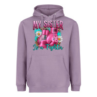 Lavender Breast Cancer My Sister Is A Fighter Heavyweight Hoodie - Artiststas