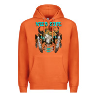 Carrot Wild Soul Bull Skull Premium Hoodie - FaDigitalArtStudio