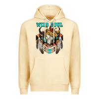 Pina Colada Wild Soul Bull Skull Premium Hoodie - FaDigitalArtStudio