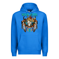True Royal Wild Soul Bull Skull Premium Hoodie - FaDigitalArtStudio