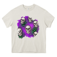 Cream halloween patch 2 Heavy Core Tee - BundleAndBundleShop