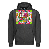Charcoal Heather summer time Zipper Hoodie - CowhideDigitalArt