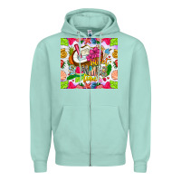 Seafoam summer time Zipper Hoodie - CowhideDigitalArt