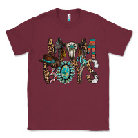 Burgundy mom of boys Classic Tee - RacoonDesign