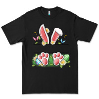 Black easter bunny name frame Premium Tee - Artiststas