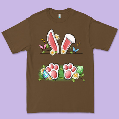 Easter Bunny Name Frame Premium Tee Designed By Artiststas