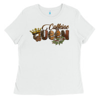 White caffeine queen Ladies Tee - BarkalooDesign
