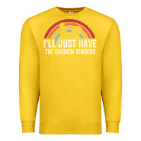Lemon I'll Just Have The Chicken Tenders Premium Sweatshirt - lanVoArt