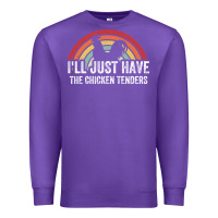 Purple I'll Just Have The Chicken Tenders Premium Sweatshirt - lanVoArt
