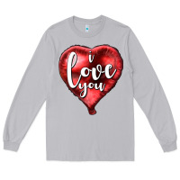 Moon Dust I love you heart balloon Valentine's Day Long Sleeve Tee - HowdyJamesFarm