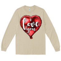 Mushroom I love you heart balloon Valentine's Day Long Sleeve Tee - HowdyJamesFarm