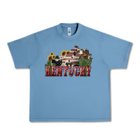 Pebble Blue Kentucky 4th of july Urban Heavy Tee - HowdyJamesFarm