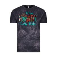 Cloud Black Western More Howdy Less Hate Cowboy Hat Gemstone Vintage Tee - HowdyJamesFarm