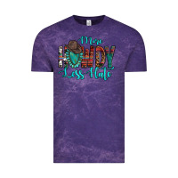 Cloud Purple Western More Howdy Less Hate Cowboy Hat Gemstone Vintage Tee - HowdyJamesFarm