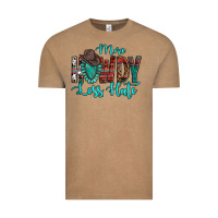 Vintage Coffee Western More Howdy Less Hate Cowboy Hat Gemstone Vintage Tee - HowdyJamesFarm