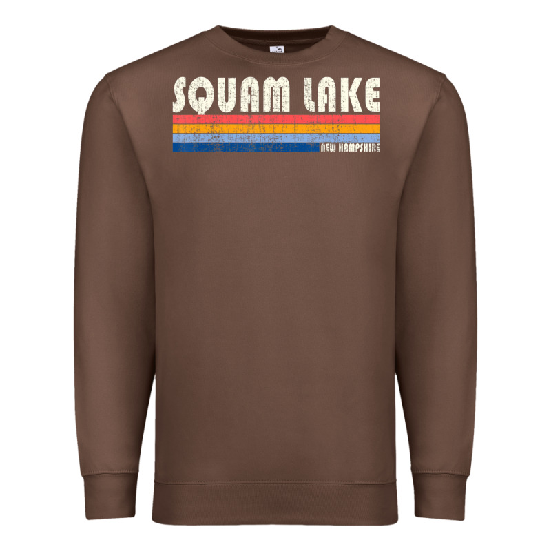 Vintage 70s 80s Style Squam Lake Nh Premium Sweatshirt by lanVoArt | Teevron