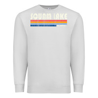 Dove Grey Vintage 70S 80S Style Squam Lake Nh Premium Sweatshirt - lanVoArt