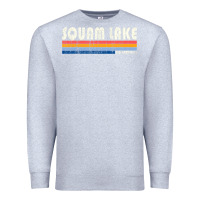 Heather Grey Vintage 70S 80S Style Squam Lake Nh Premium Sweatshirt - lanVoArt
