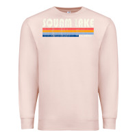 Pale Pink Vintage 70S 80S Style Squam Lake Nh Premium Sweatshirt - lanVoArt