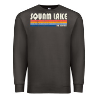 Smoke Vintage 70S 80S Style Squam Lake Nh Premium Sweatshirt - lanVoArt