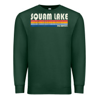 Sports Green Vintage 70S 80S Style Squam Lake Nh Premium Sweatshirt - lanVoArt