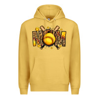 Antique Gold softball mom Premium Hoodie - Jasminsmagicworld