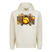Oatmeal Heather softball mom Premium Hoodie - Jasminsmagicworld