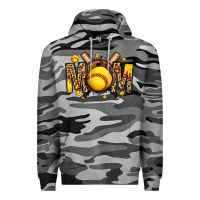 Slate Camo softball mom Premium Hoodie - Jasminsmagicworld