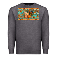 Charcoal Heather Fall coop animals pumpkin Premium Sweatshirt - Artiststas