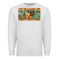 Oatmeal Heather Fall coop animals pumpkin Premium Sweatshirt - Artiststas