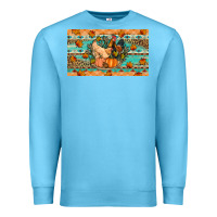 Ocean Blue Fall coop animals pumpkin Premium Sweatshirt - Artiststas