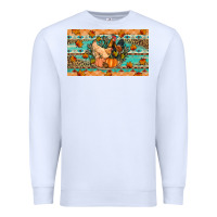 White Fall coop animals pumpkin Premium Sweatshirt - Artiststas