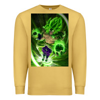 Antique Gold legendary broly supersaiyajin poster travel Premium Sweatshirt - lanVoArt