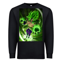 Black legendary broly supersaiyajin poster travel Premium Sweatshirt - lanVoArt