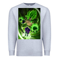 Heather Grey legendary broly supersaiyajin poster travel Premium Sweatshirt - lanVoArt