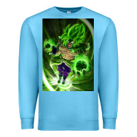 Ocean Blue legendary broly supersaiyajin poster travel Premium Sweatshirt - lanVoArt