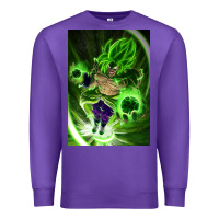 Purple legendary broly supersaiyajin poster travel Premium Sweatshirt - lanVoArt