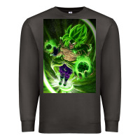 Smoke legendary broly supersaiyajin poster travel Premium Sweatshirt - lanVoArt