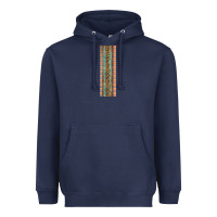 Navy Fall Pattern Heavyweight Hoodie - Artiststas