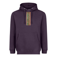 Plum Fall Pattern Heavyweight Hoodie - Artiststas